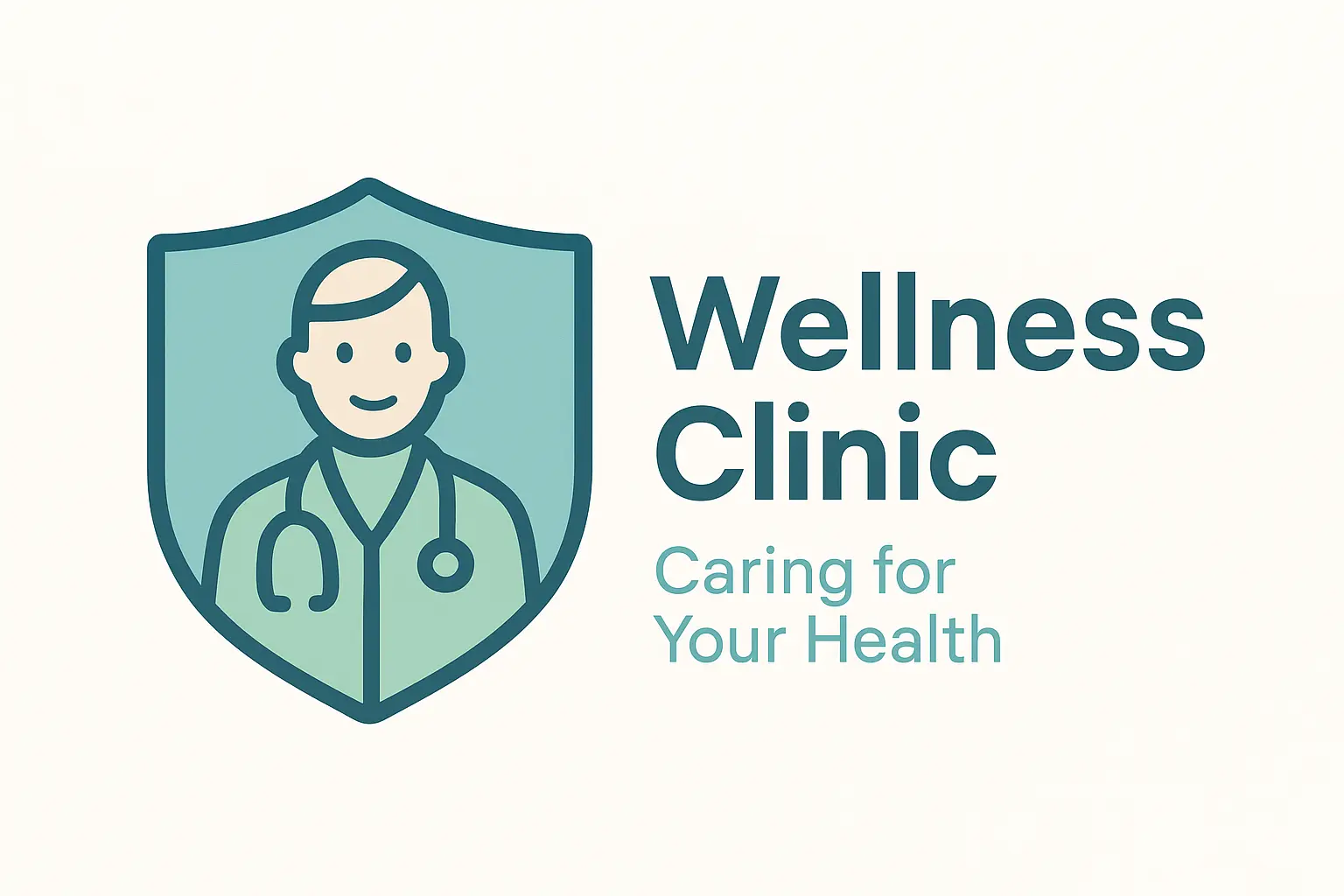Doctor Logo template with modern minimalist design