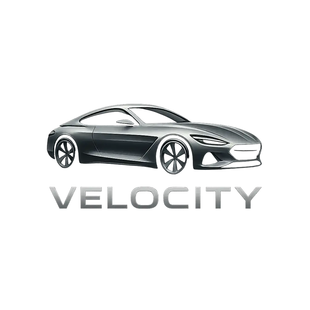 Automotive Logo template with sleek car silhouette and modern typography