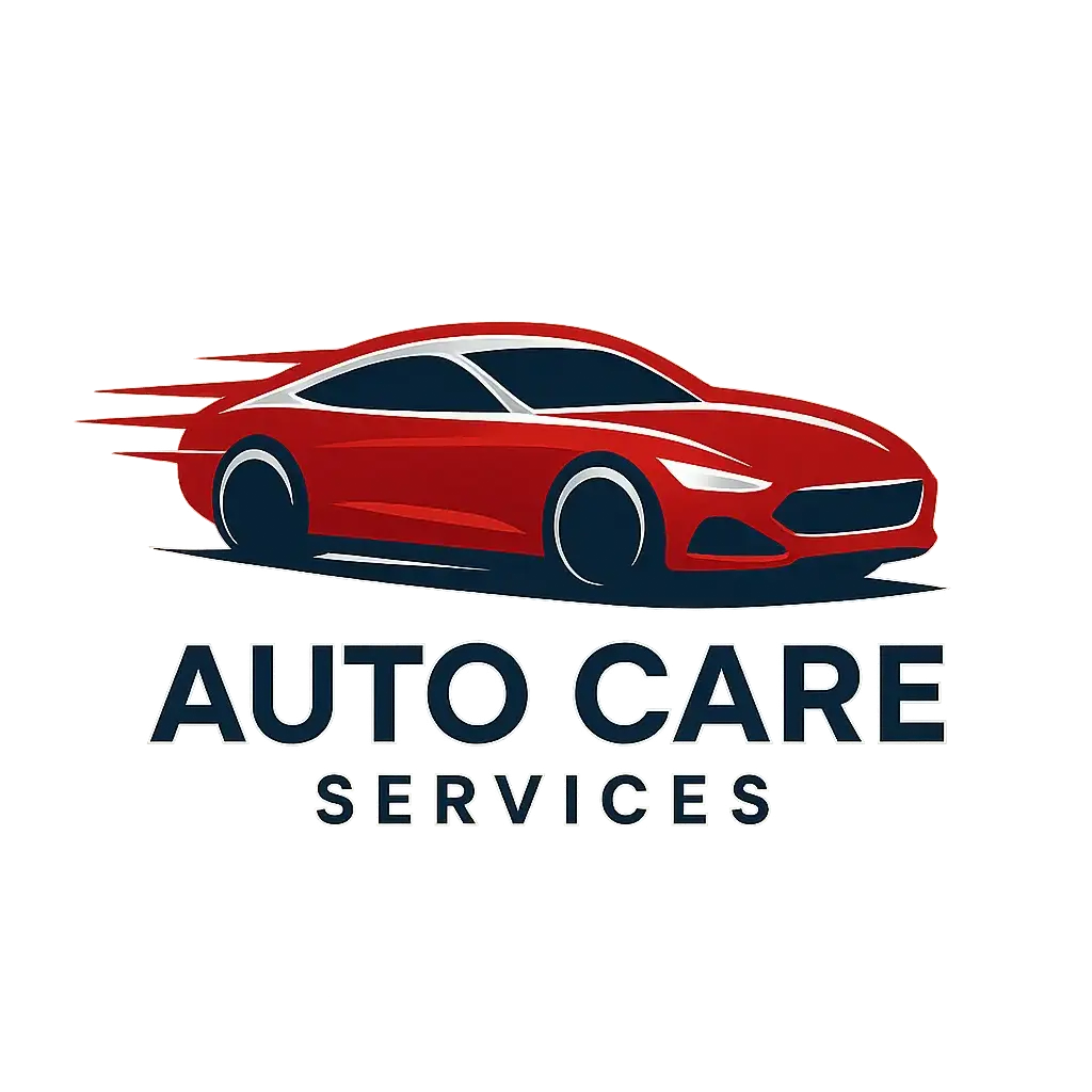 Automotive Logo template with stylized car silhouette and bold text.