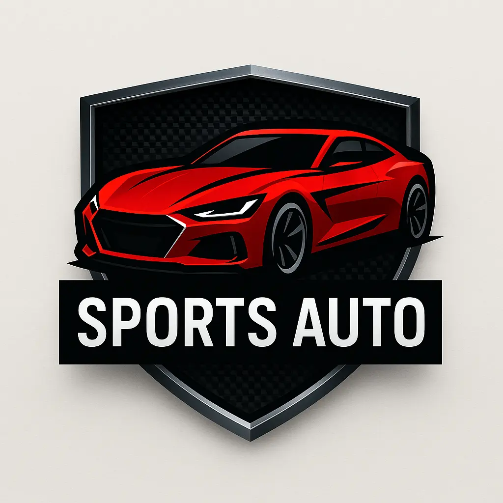 Automotive Logo template featuring a dynamic car silhouette