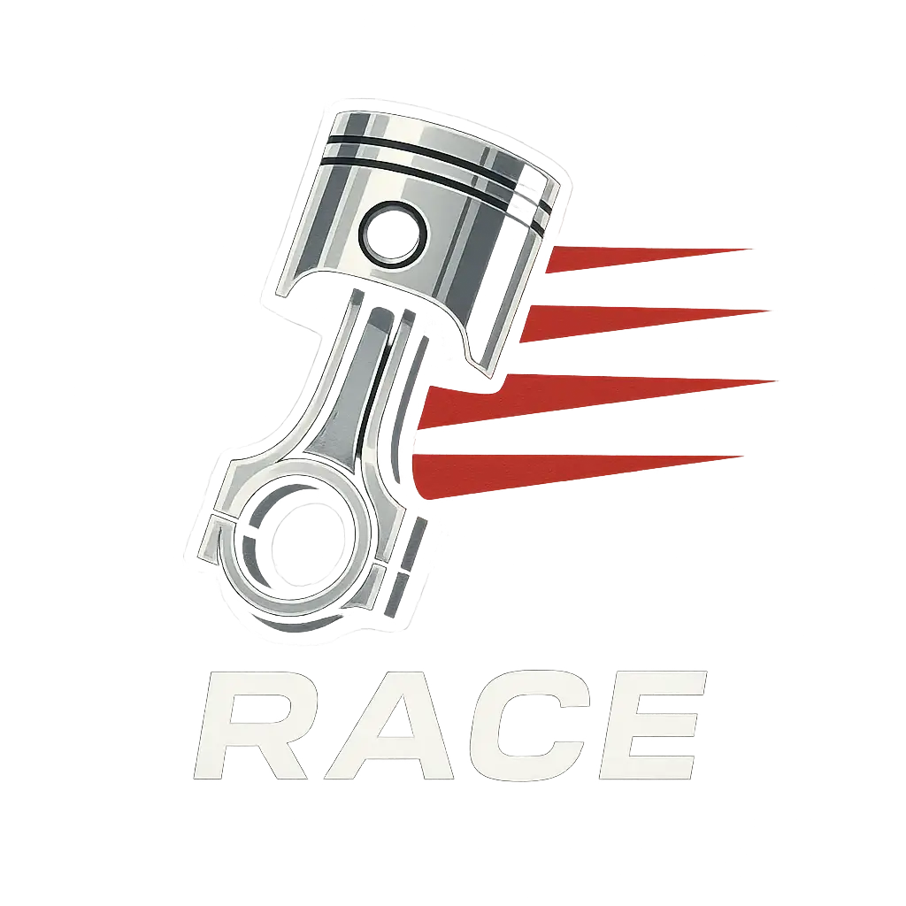 Automotive Logo template with piston and connecting rod design