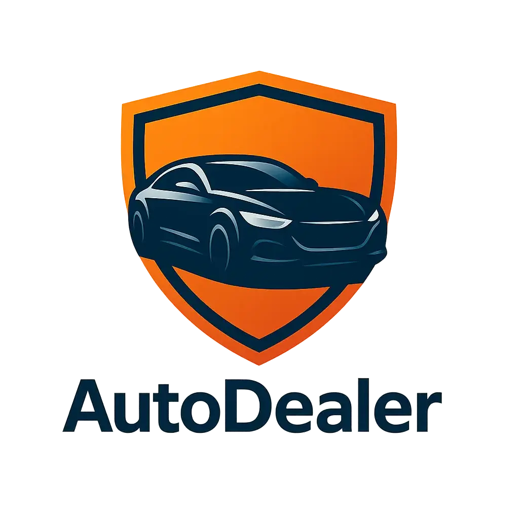 Automotive Logo template with dynamic shield and car silhouette