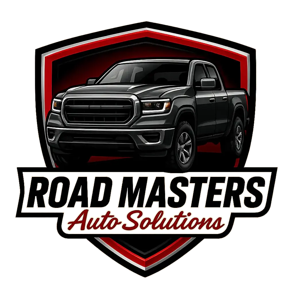 Bold Automotive Logo template with pickup and shield design