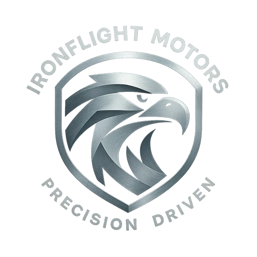 Geometric eagle emblem Automotive Logo template with silver-blue tones