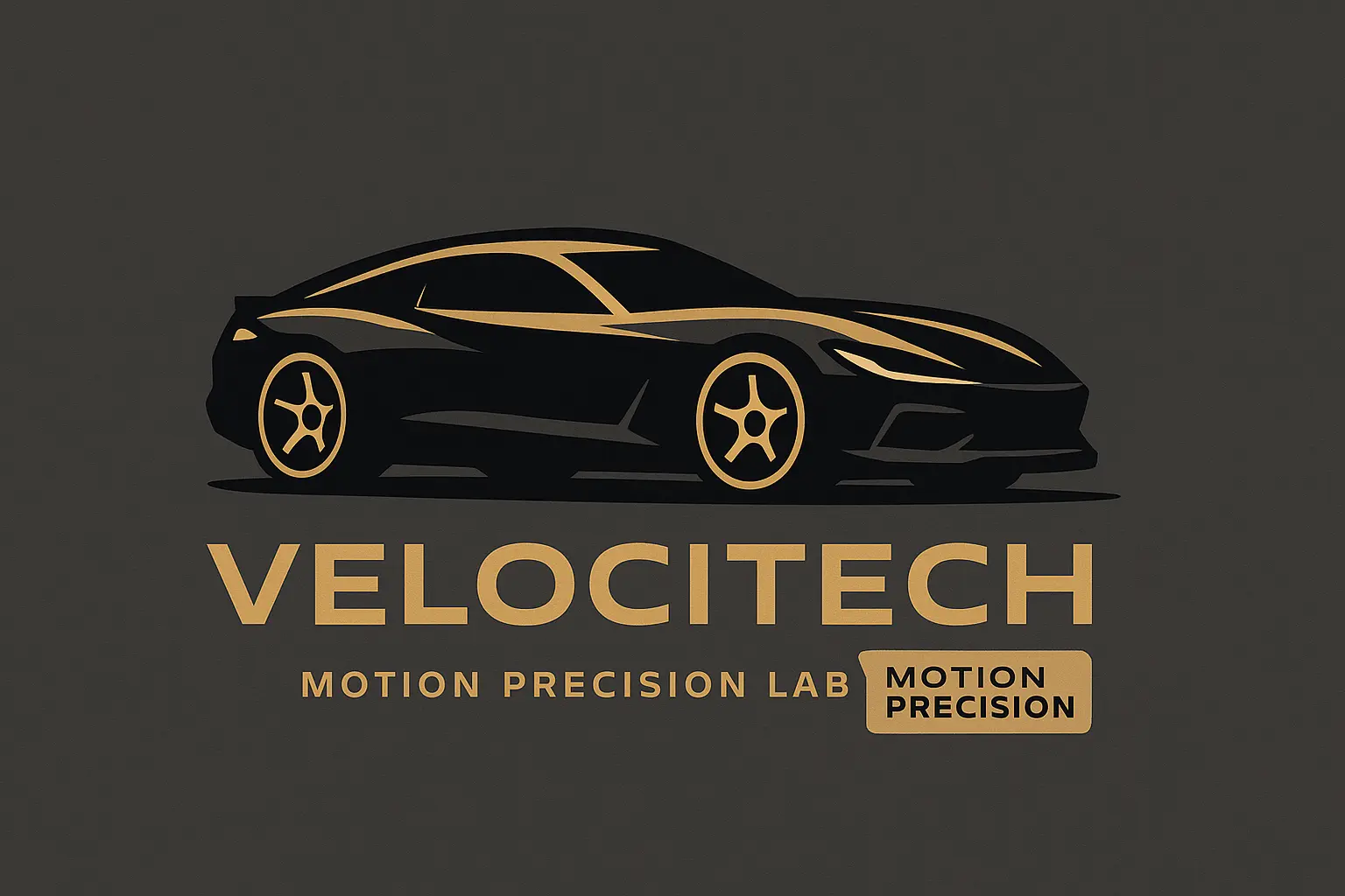 Automotive Logo template with sleek gear and bold typography