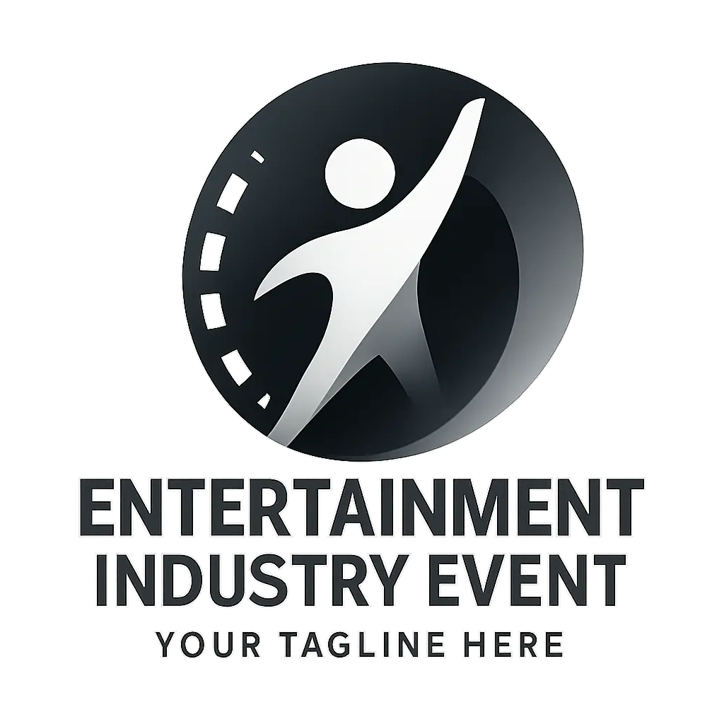 Event Logo template with modern typography and dynamic design