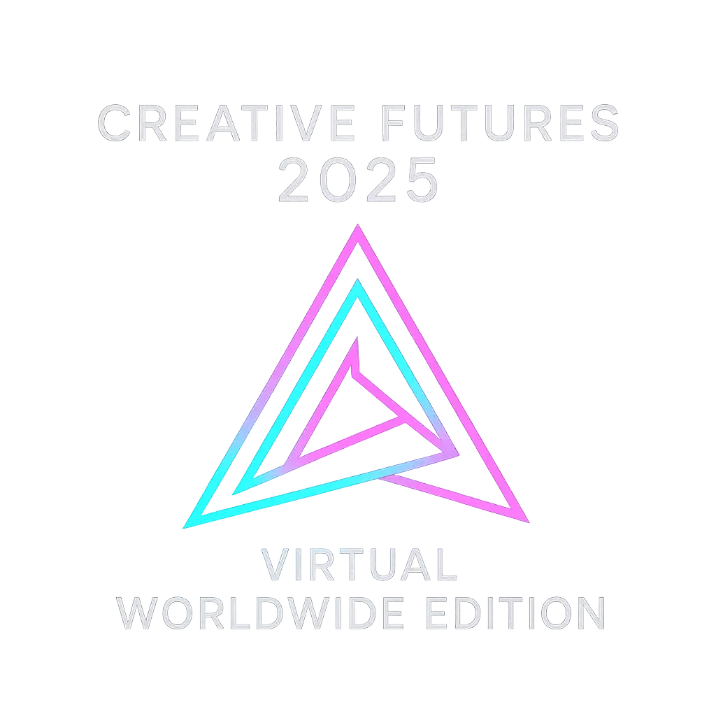 Event Logo template with glowing triangle and modern text
