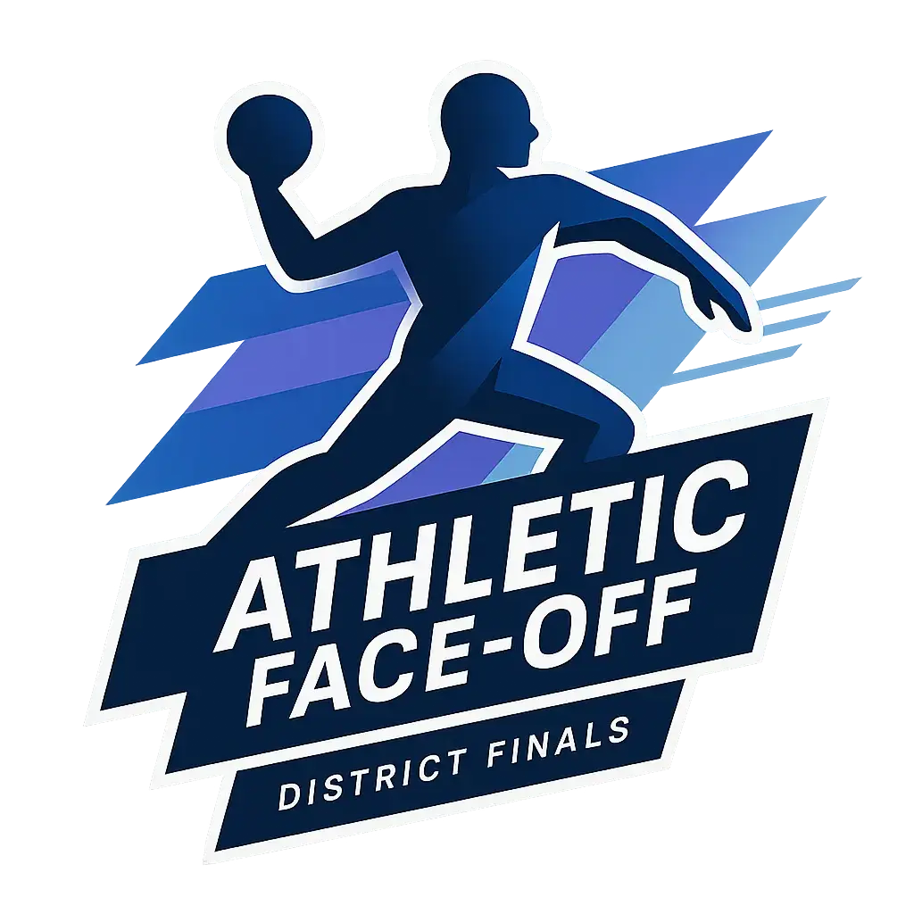 Event Logo template with athlete silhouette and bold title