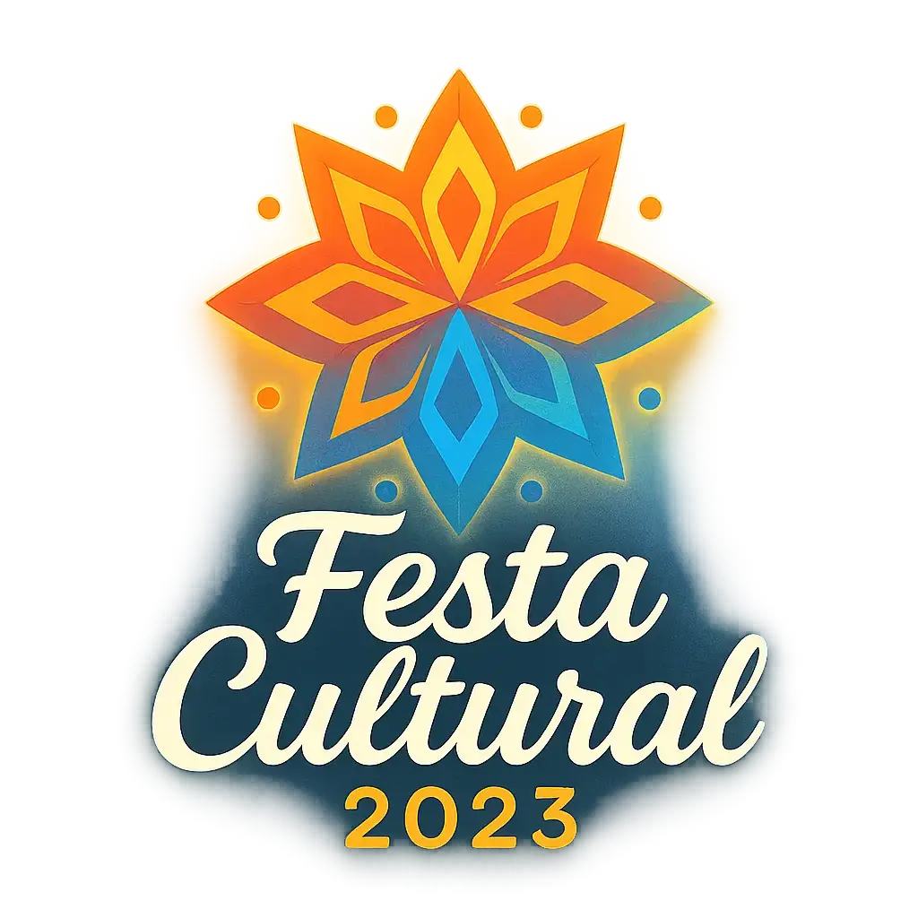 Event Logo template with vibrant gradient and festive typography