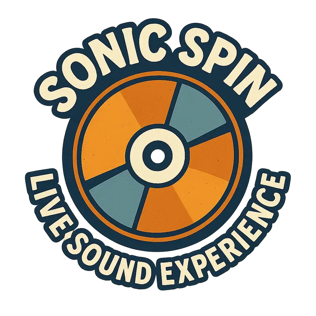 Event Logo template with bold CD icon and curved text