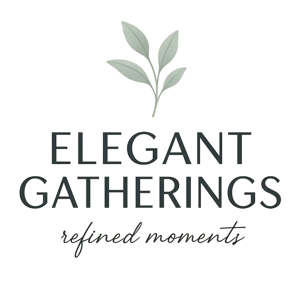 Event Logo template with elegant botanical icon and modern typography