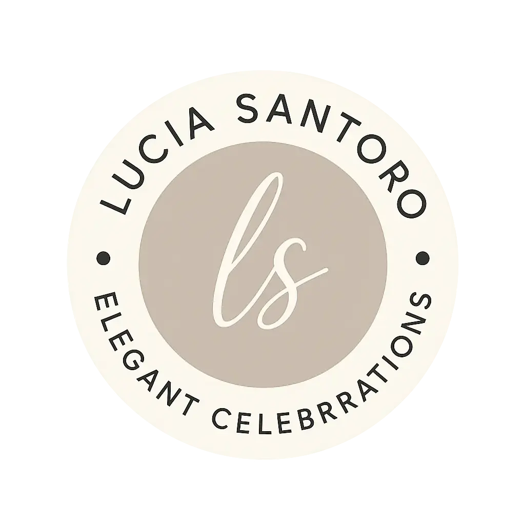 Minimalist Event Logo template with circular initials and elegant text