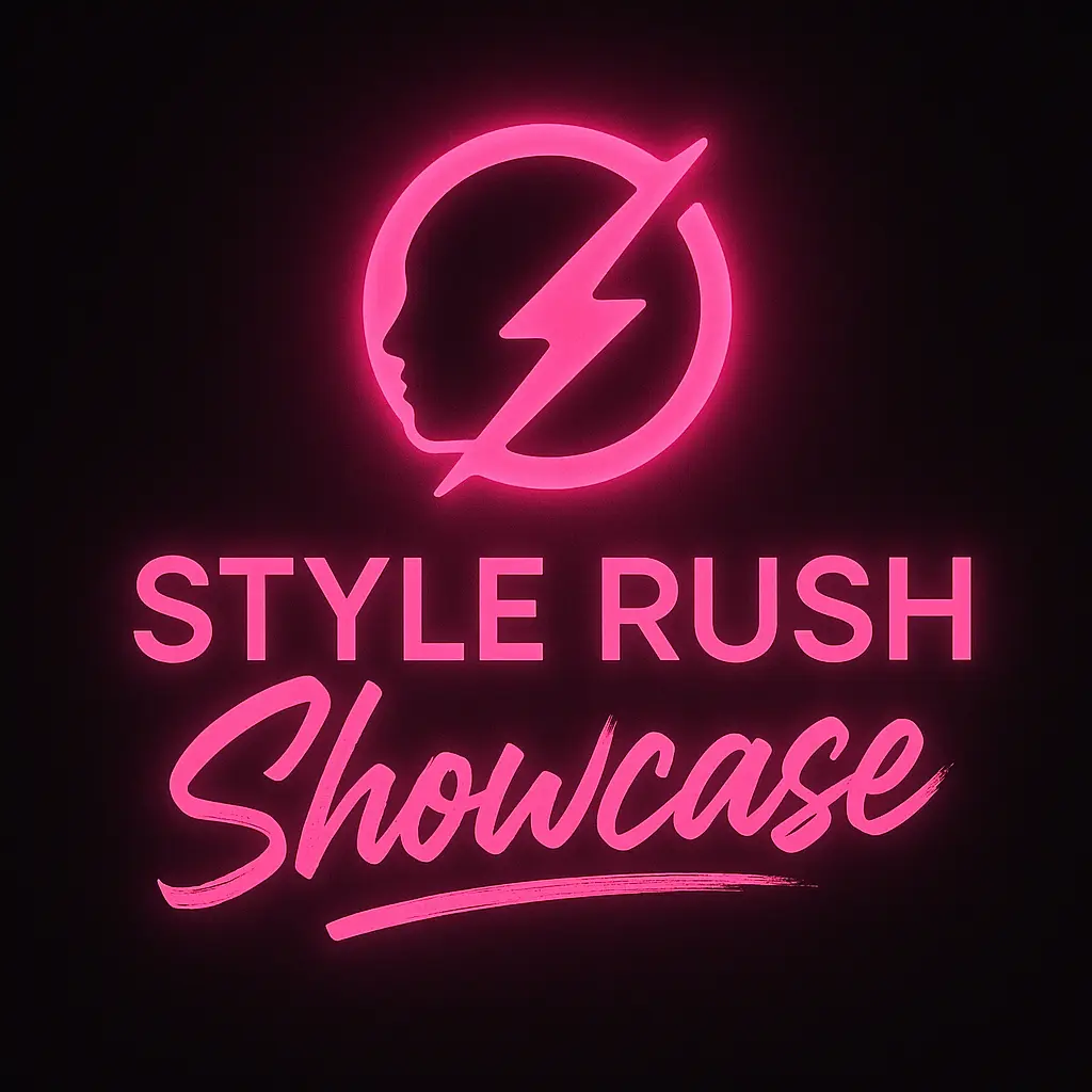 Bold neon Event Logo template for nightlife fashion showcase