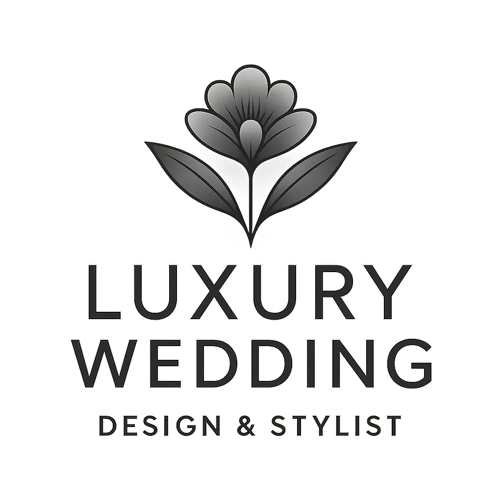 Event Logo template with floral motif and minimalist typography