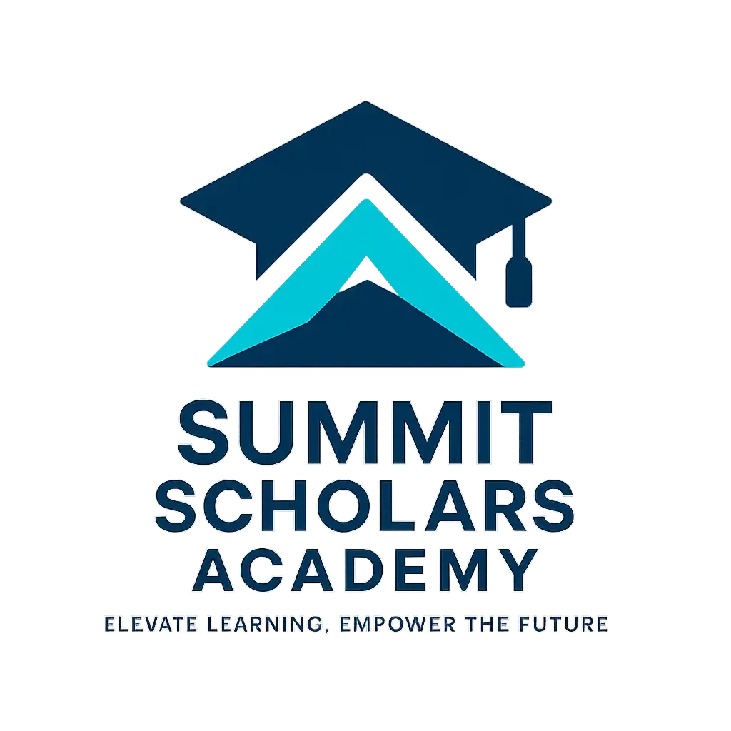 Modern Education Logo template with abstract cap and bold text