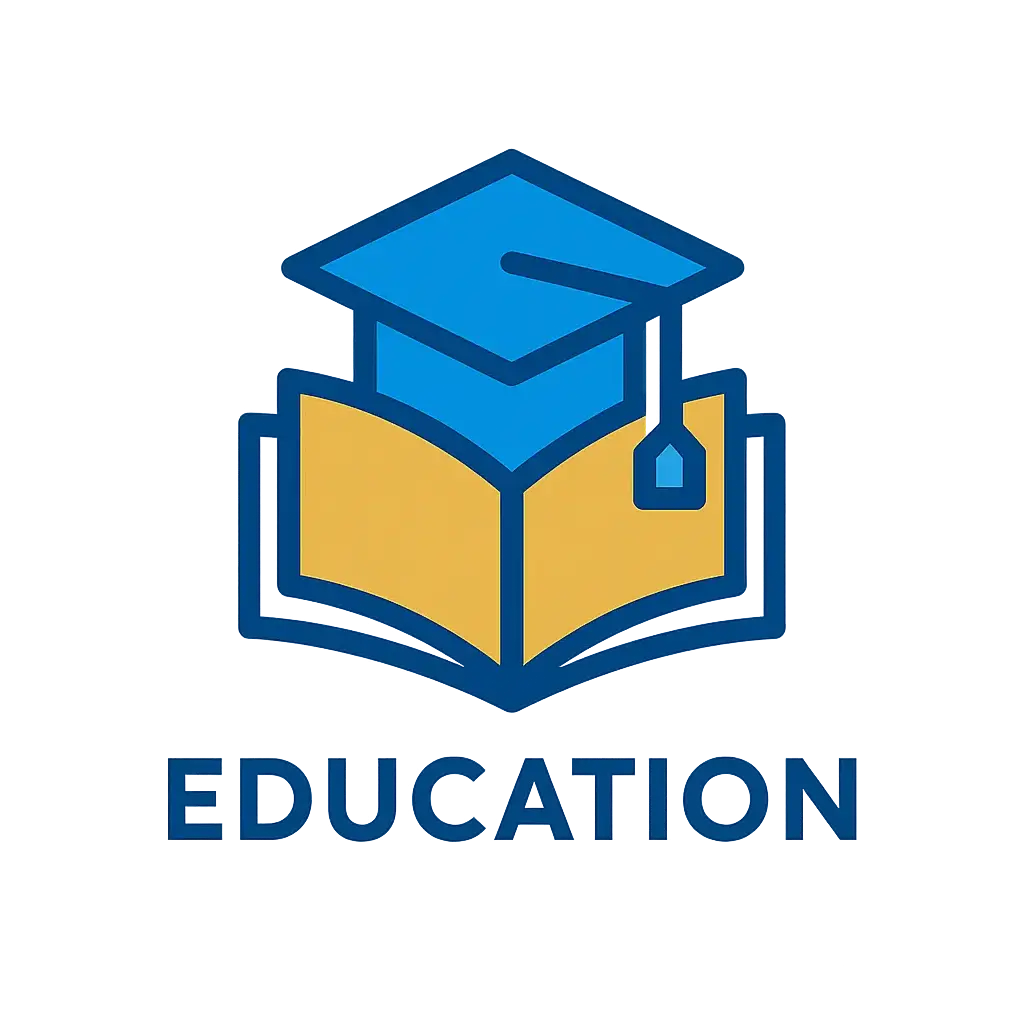 Modern Education Logo template with book and cap icon