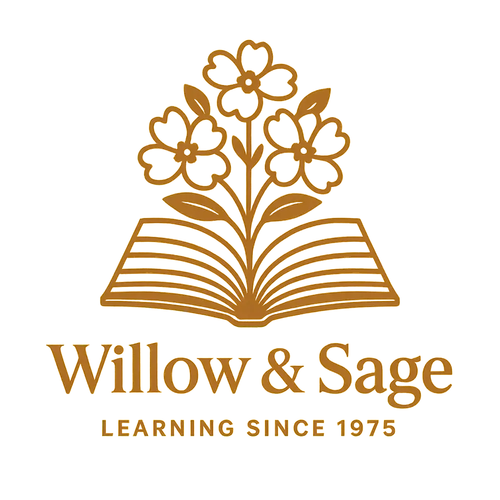 Elegant Education Logo template with book and floral icon