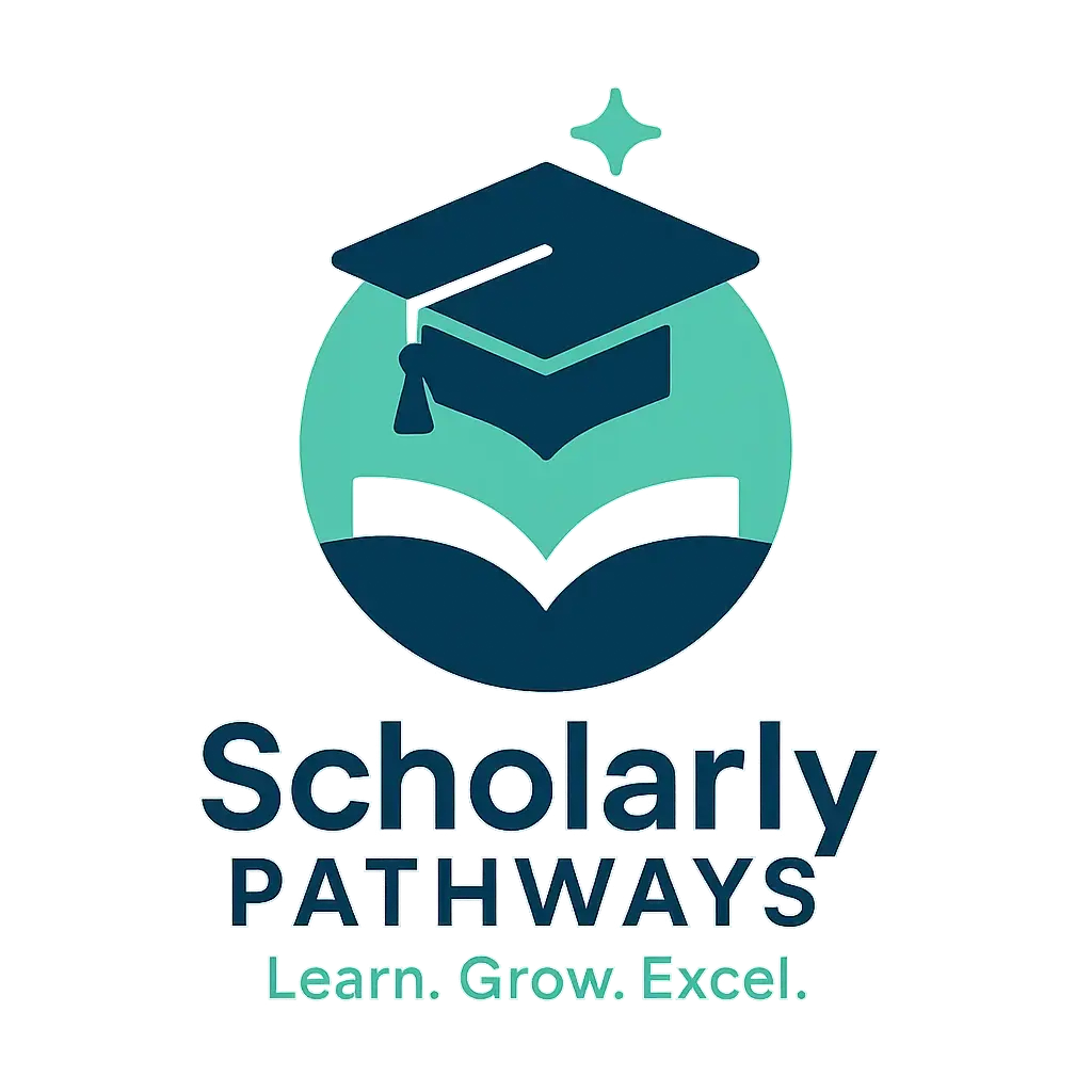 Modern Education Logo template with cap and circular badge