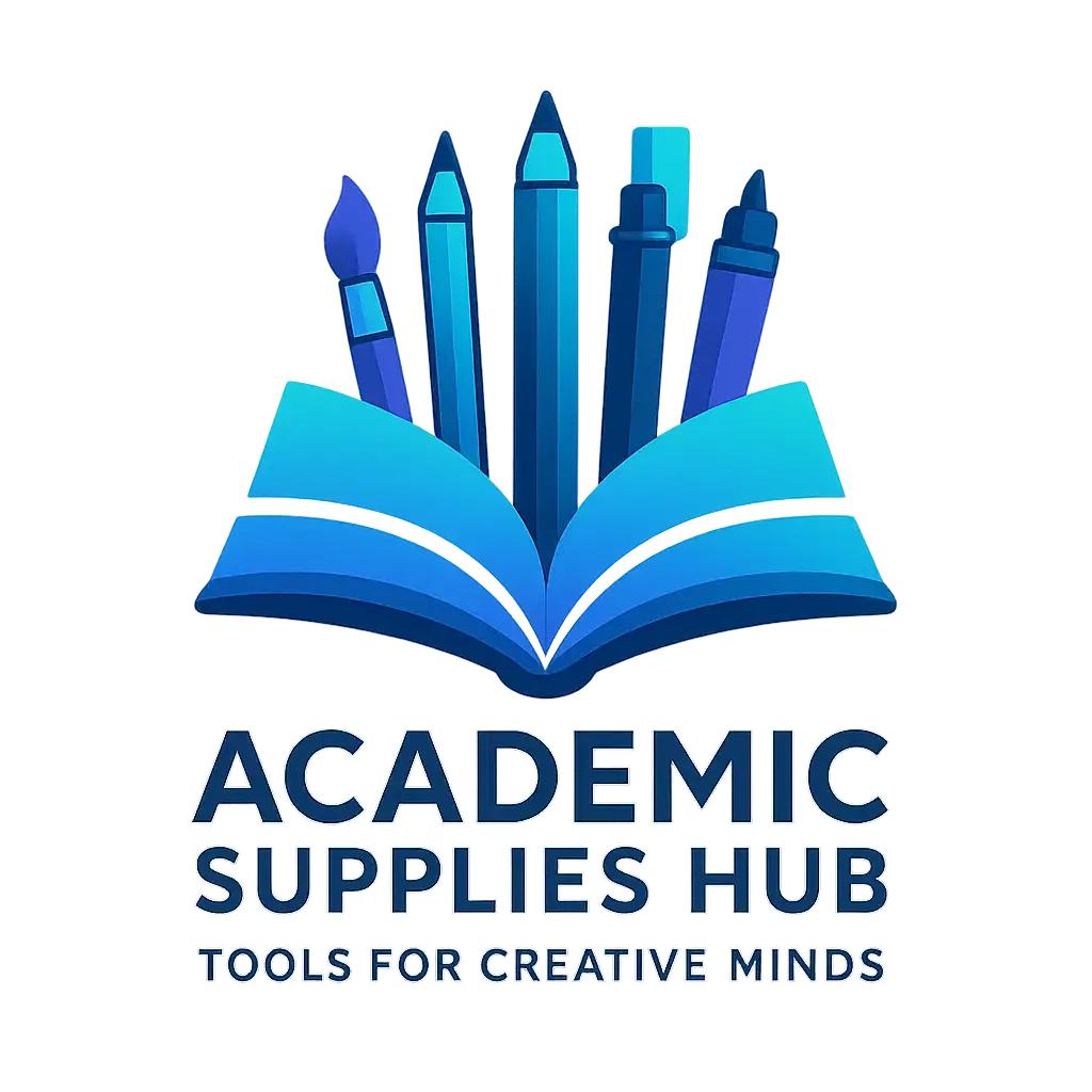 Education Logo template with book and art tools