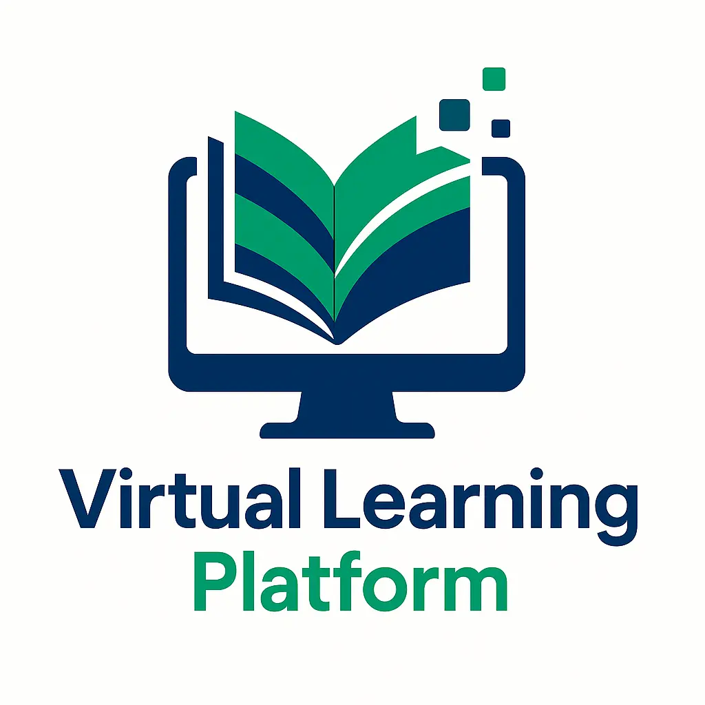 Modern Education Logo template with book and monitor
