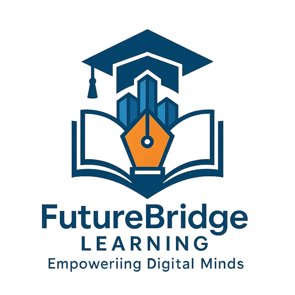 Modern Education Logo template with books and digital icons