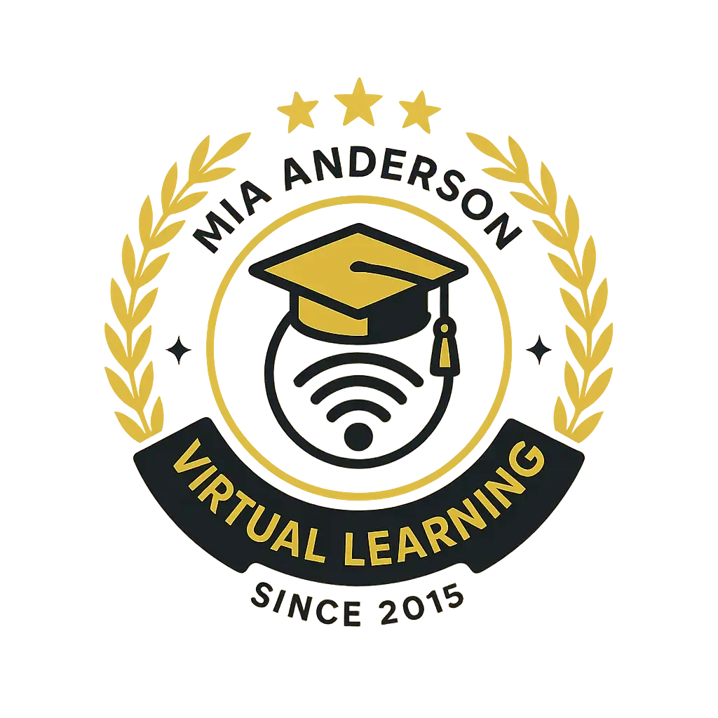 Modern Education Logo template with graduation cap and laurel wreath