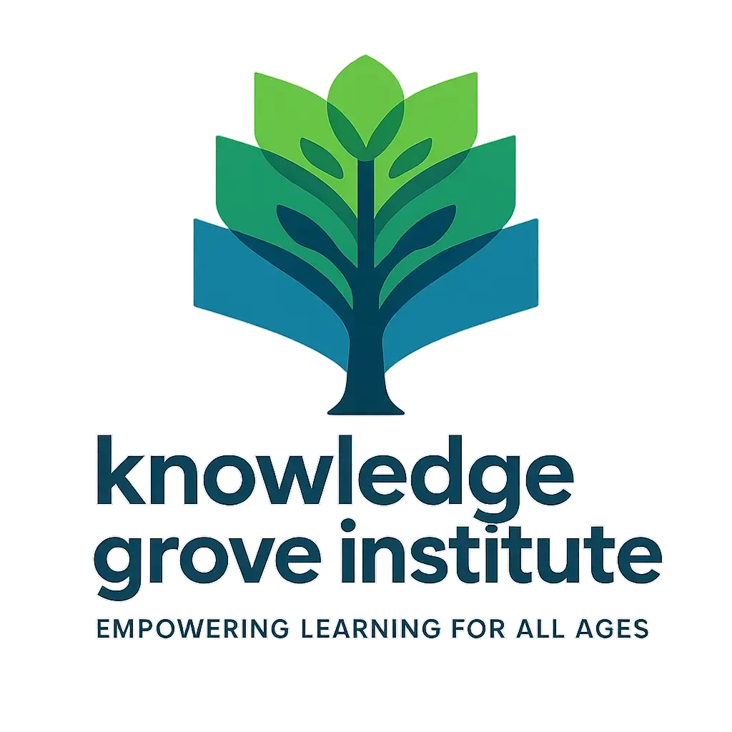 Education Logo template with geometric tree and bold text