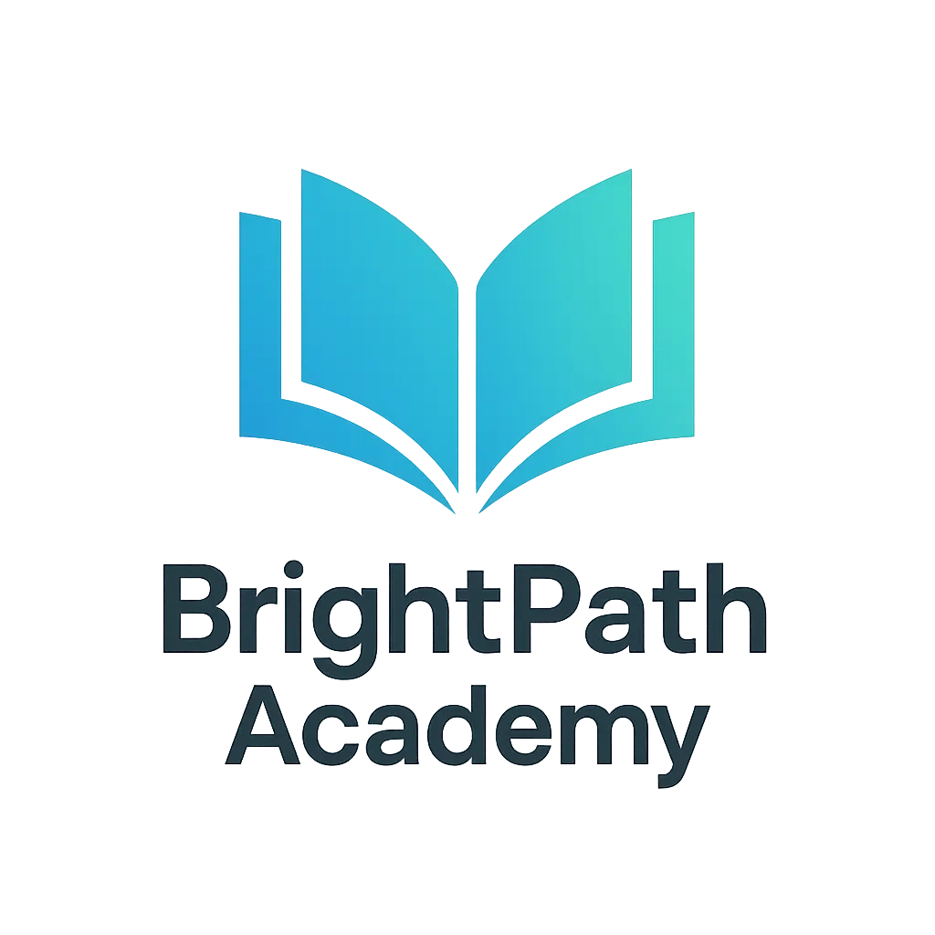 Education Logo template with open book and modern font