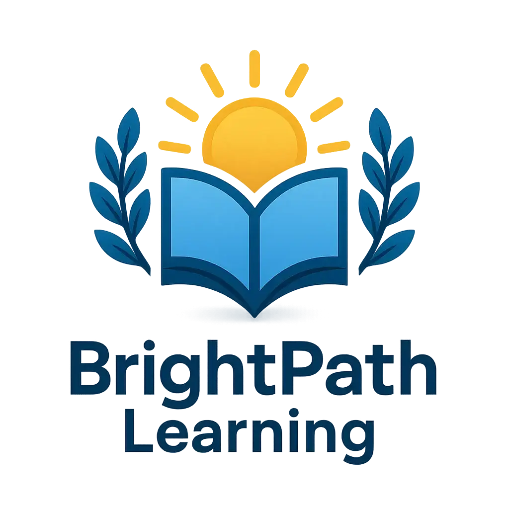 Education Logo template with book, sun, and laurel