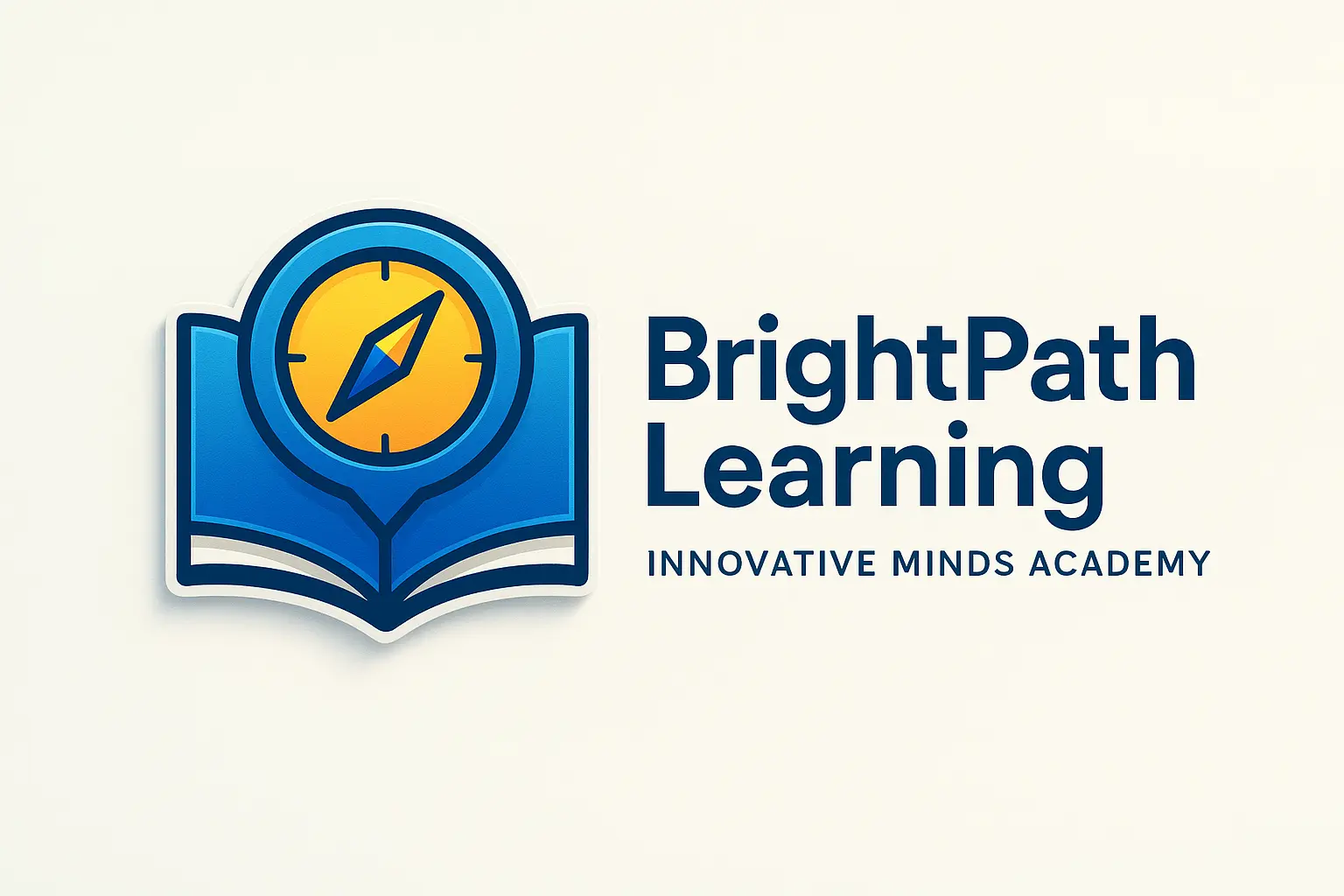 Education Logo template with rainbow icon and playful text