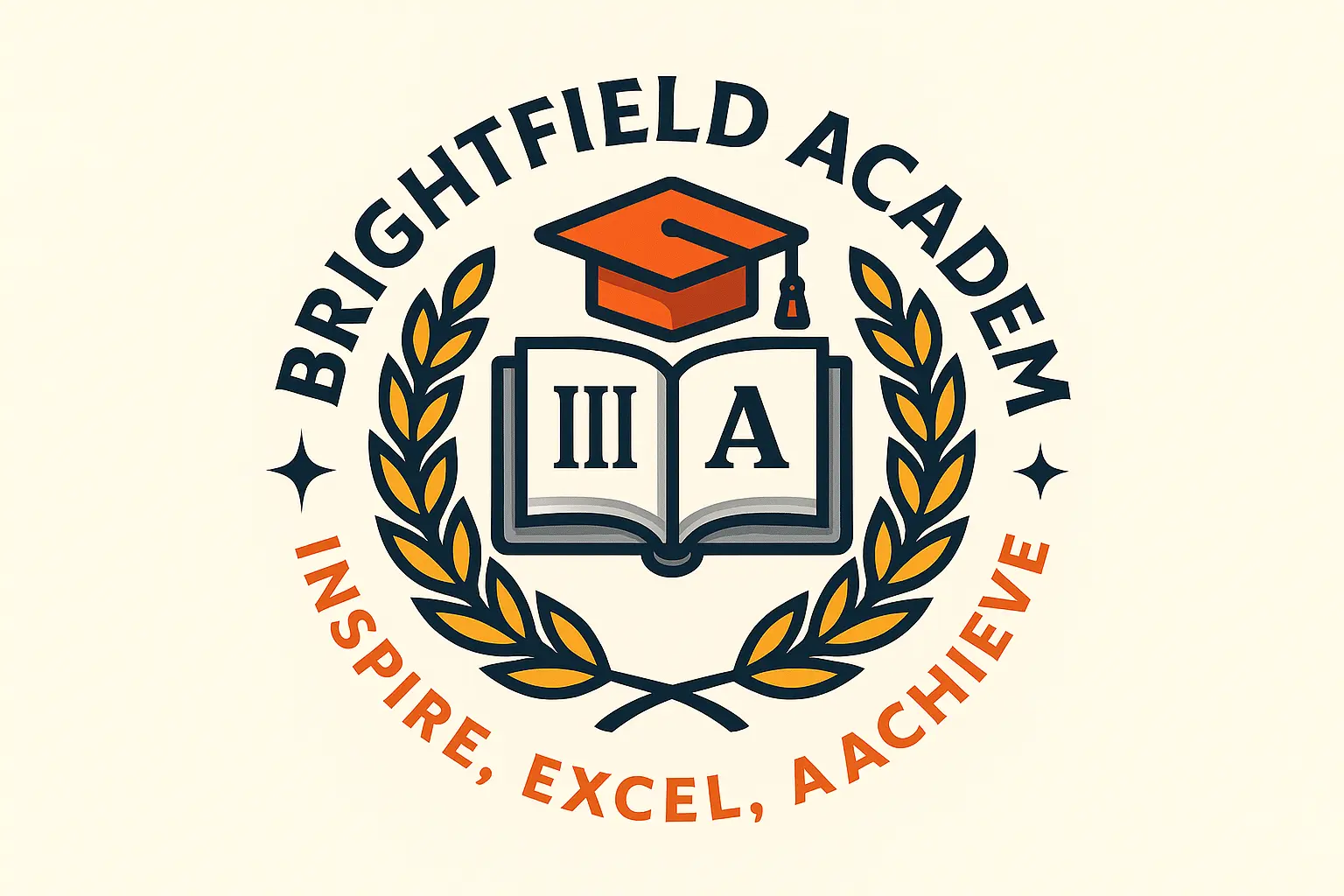 Education Logo template with graduation cap and open book