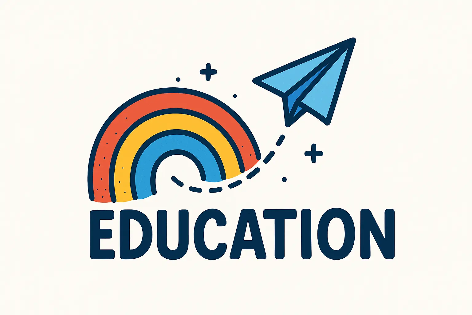 Inspiring Education Logo template with cap, book, and stars