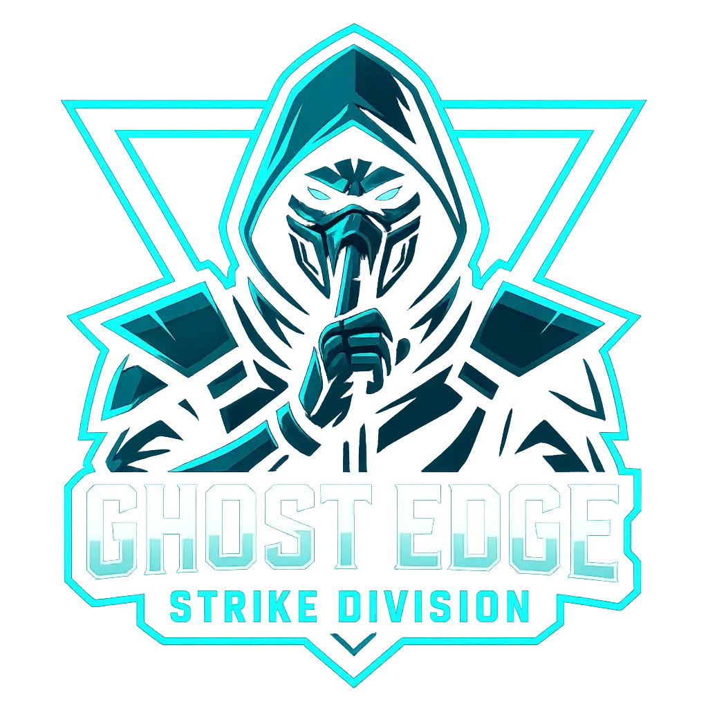 Masked ninja warrior Gaming Logo template with bold teal design