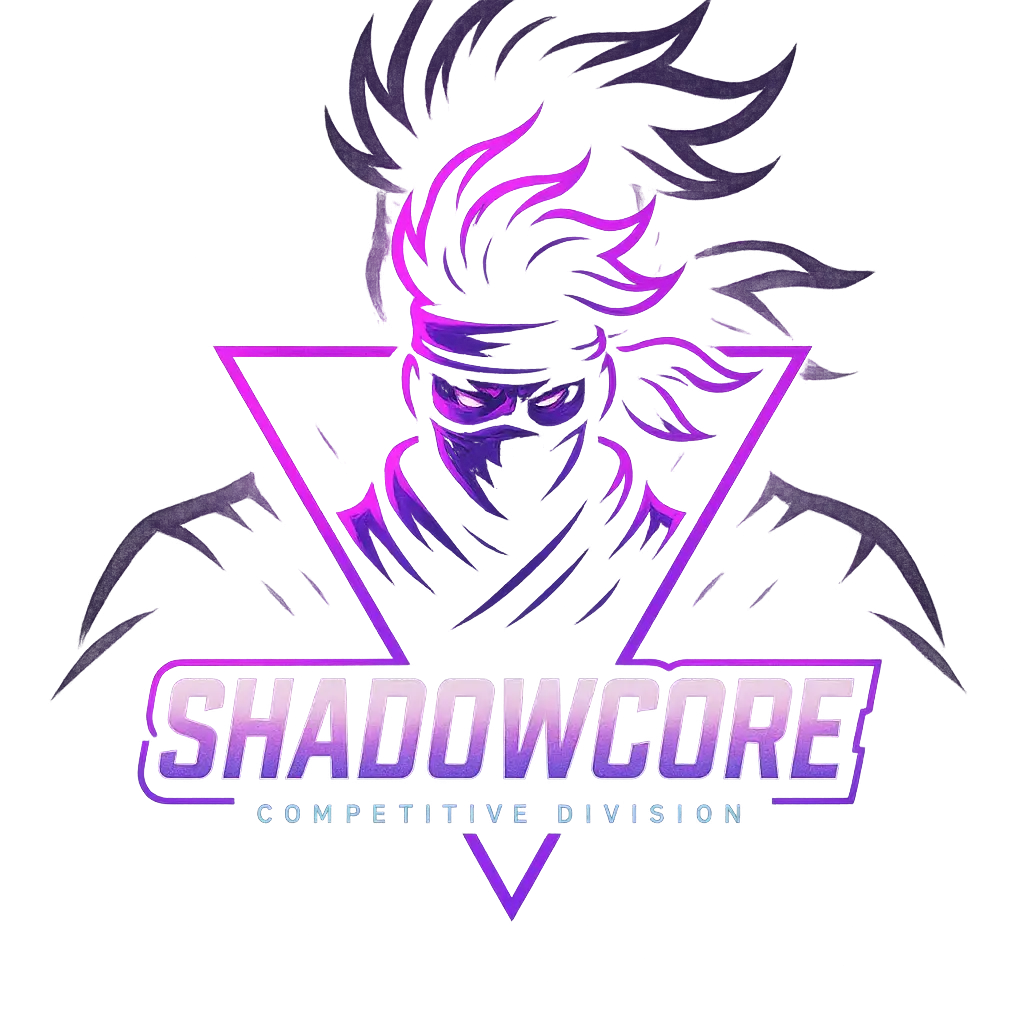 Masked ninja Gaming Logo template in neon purple tones