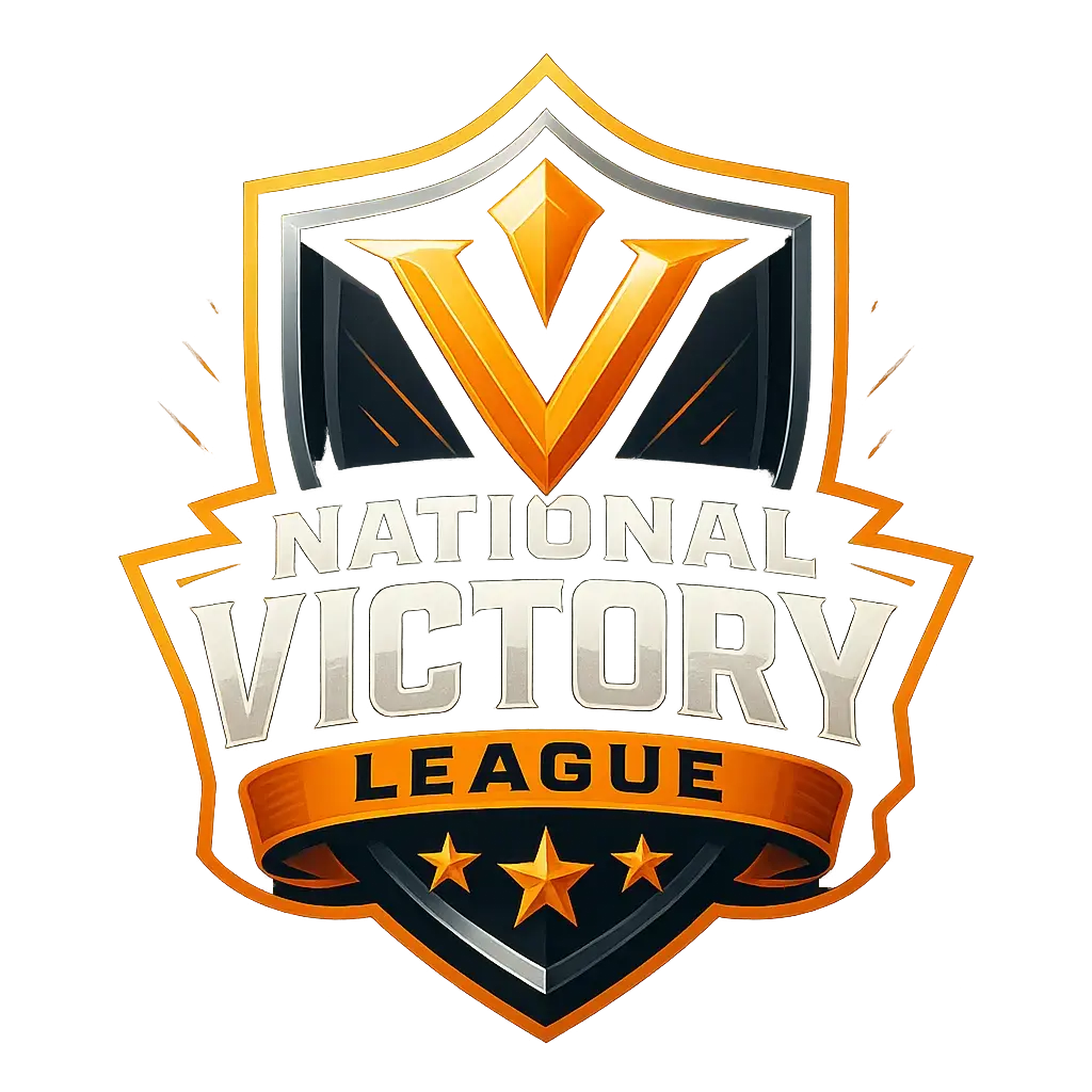 Gaming Logo template with bold emblem, stars, and vibrant orange and black theme