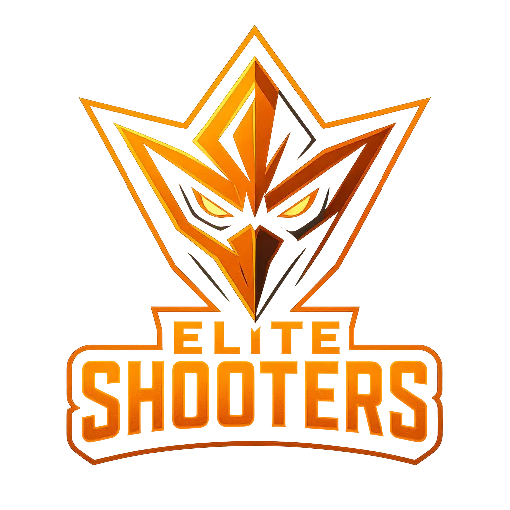 Intense triangular Gaming Logo template in orange and black.