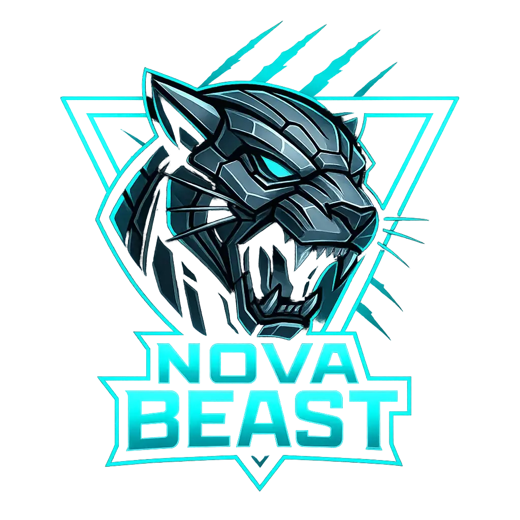 Aggressive robotic jaguar Gaming Logo template
