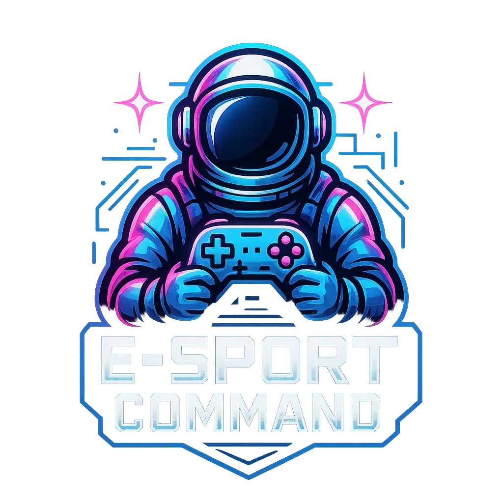 Gaming Logo template featuring an astronaut with neon accents