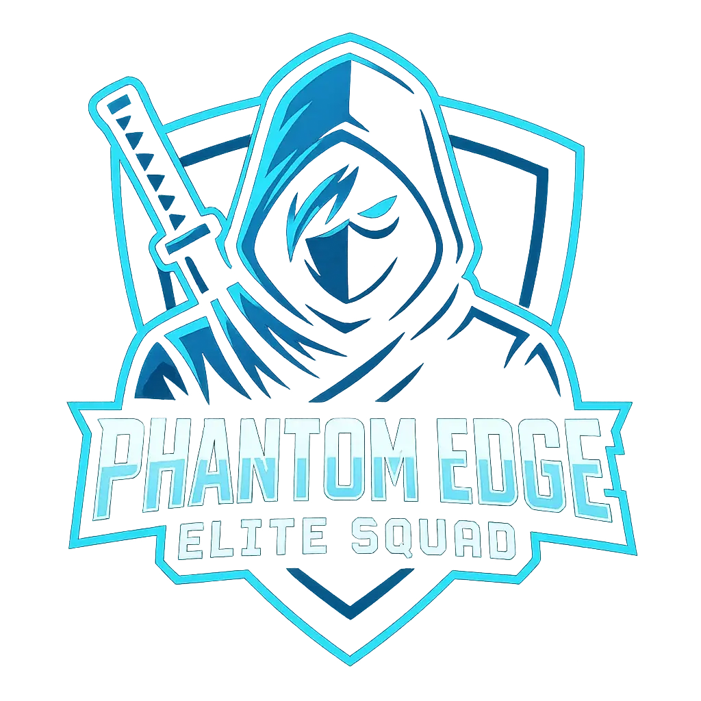 Gaming Logo template with ninja mascot and glowing shield