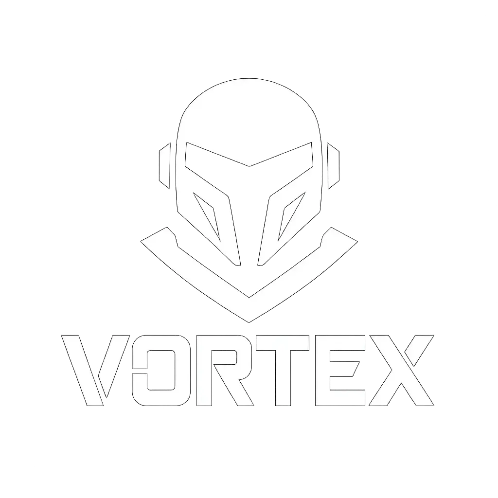 Minimal futuristic Gaming Logo template with digital stencil font