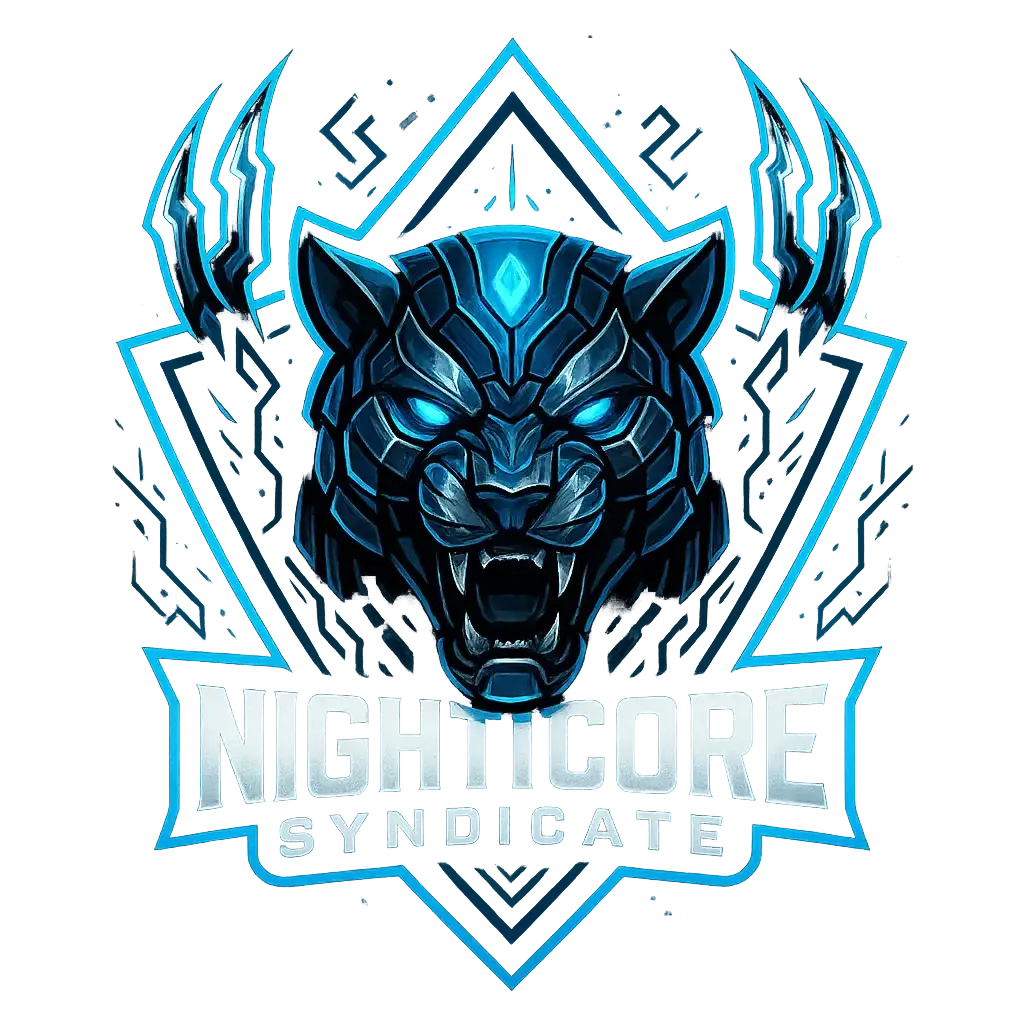 Gaming Logo template with cyberpanther and techno shield