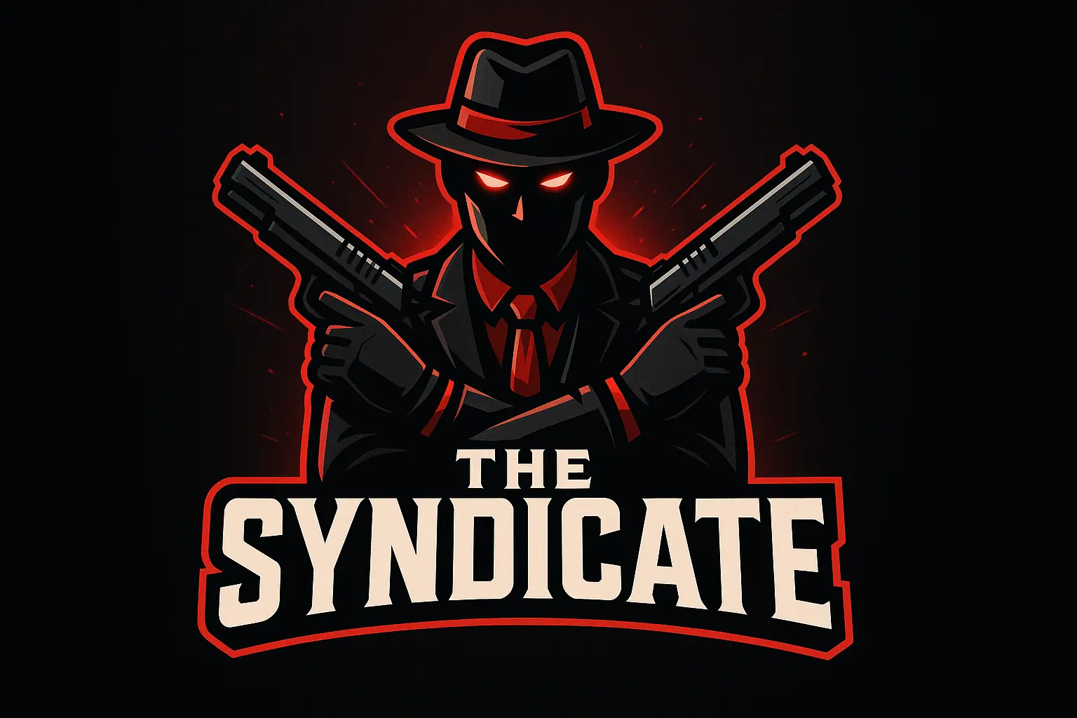 Gaming Logo template featuring a hooded figure with scythe and bold typography