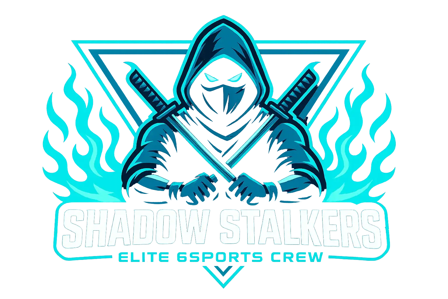 Gaming Logo template with cyber jackal and neon accents