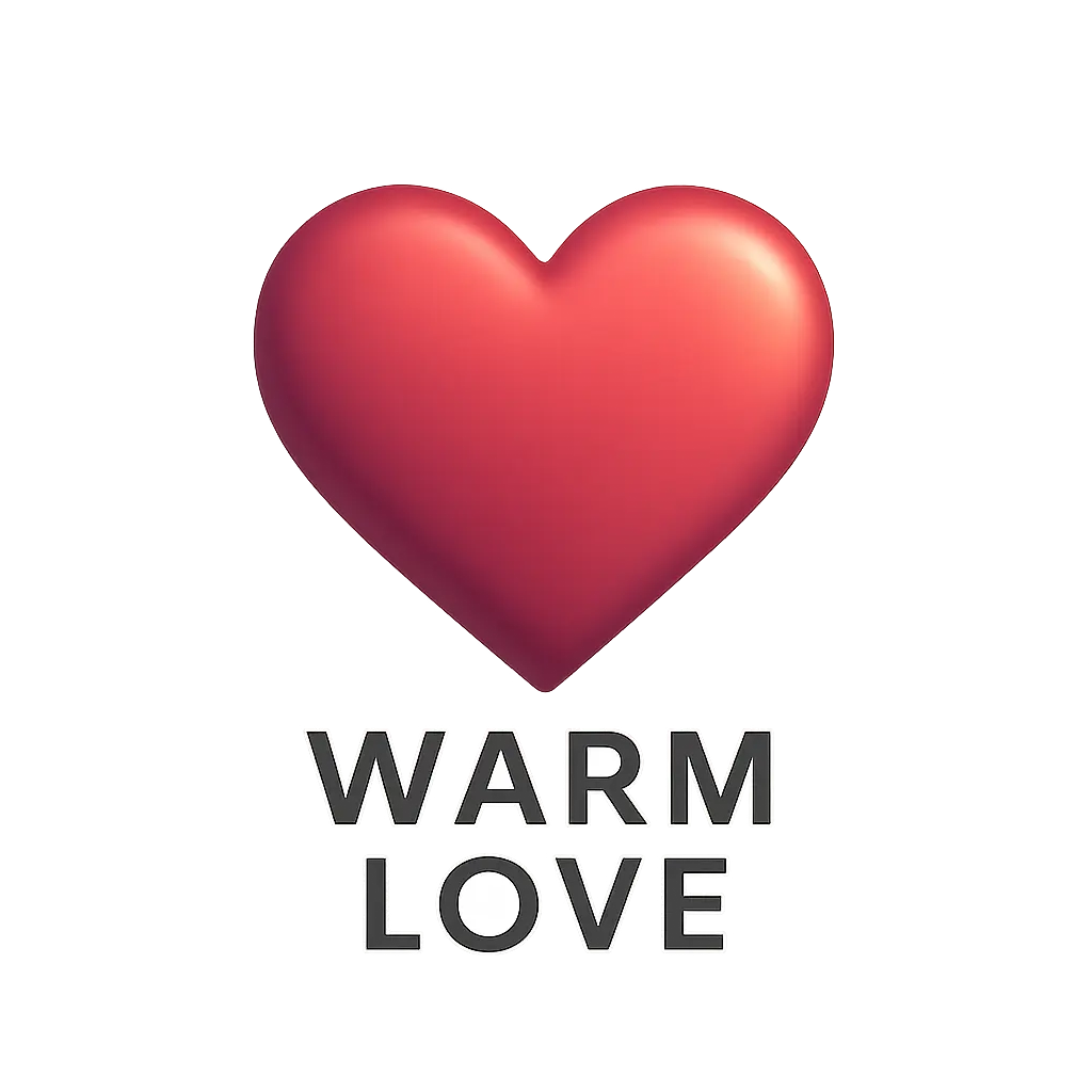 Heart Logo template with glowing gradient heart