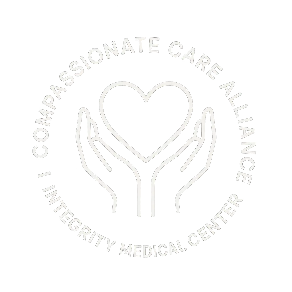 Minimalist Heart Logo template with hands and circular text