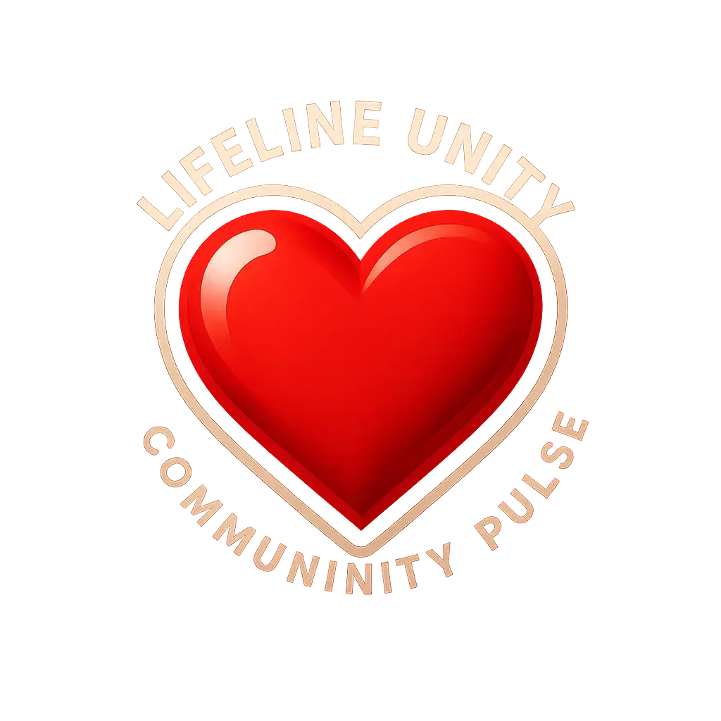 3D Heart Logo template with layered depth and bold colors