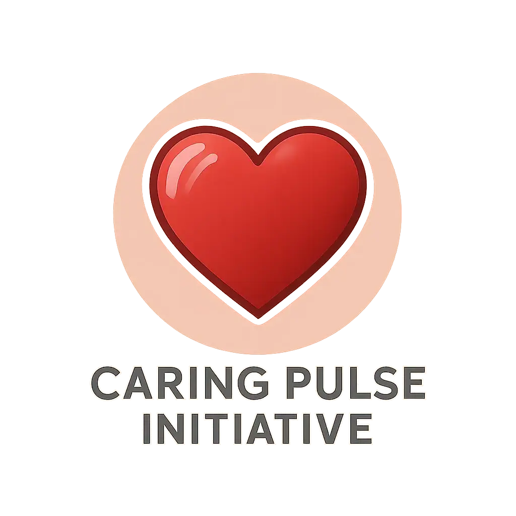 Heart Logo template with red heart and clean text