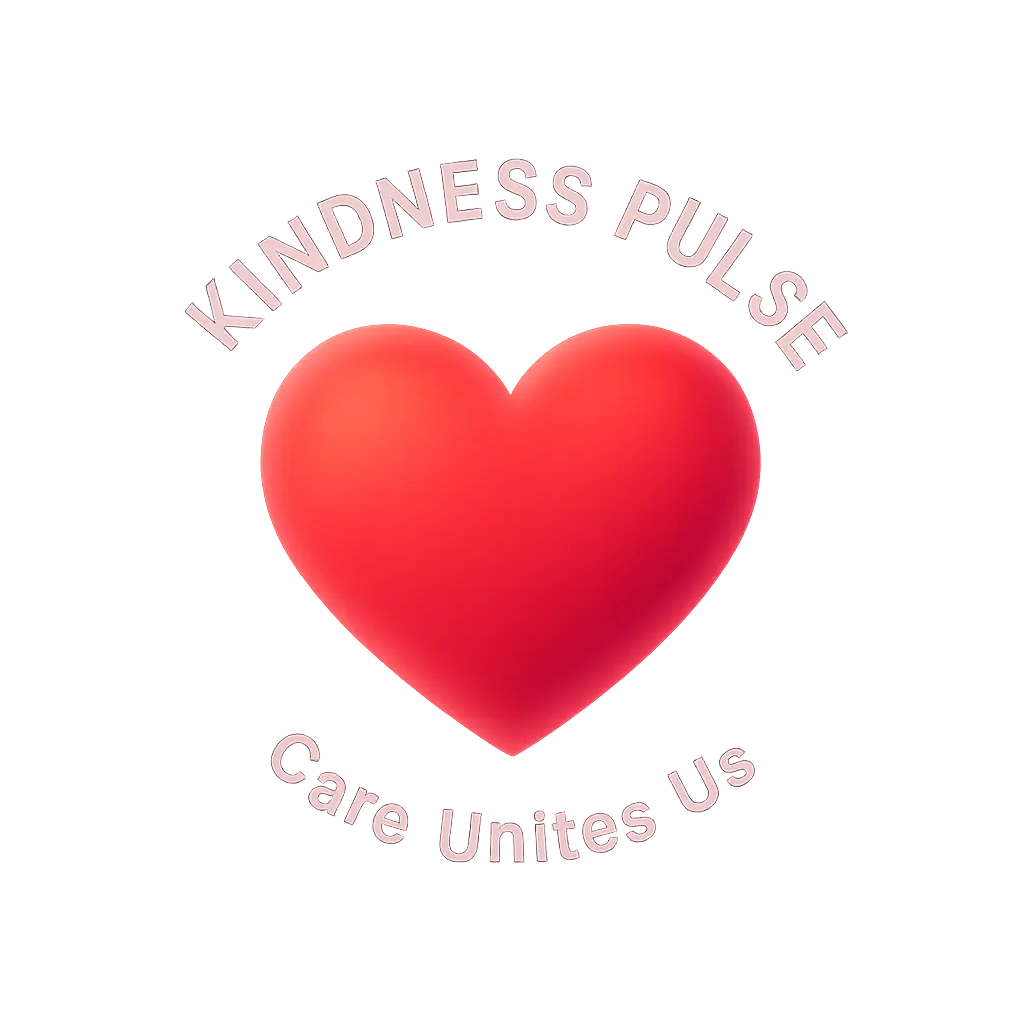 Heart Logo template with glowing red heart and modern text