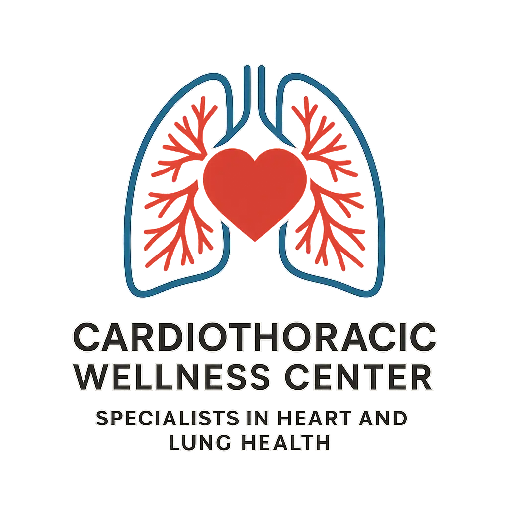 Heart Logo template with lungs and medical theme