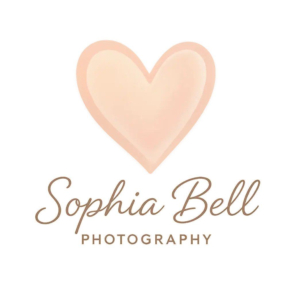 Heart Logo template with soft pastel gradient and elegant typography